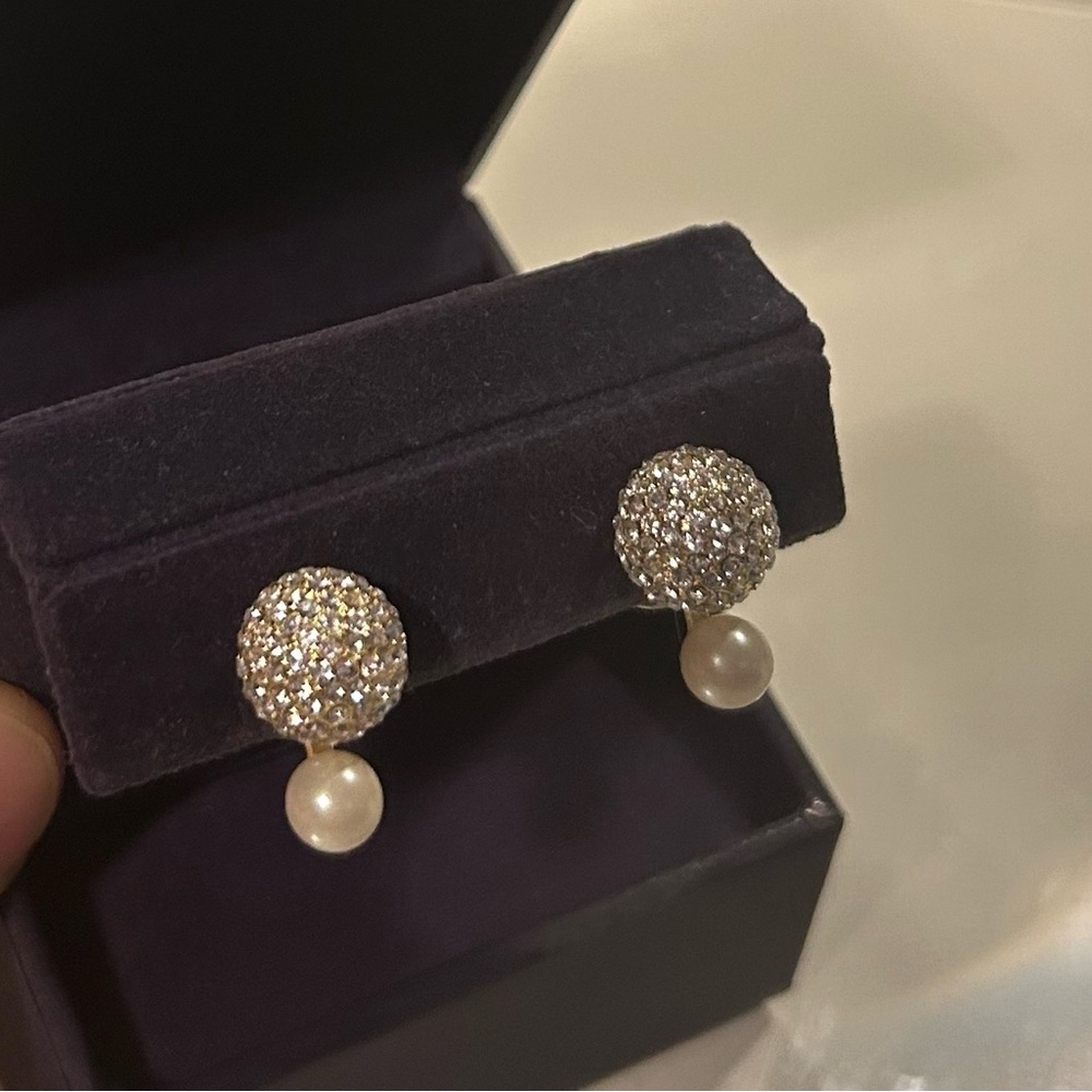 Kate Spade Gold and Pearl Stud Earrings - Picture 7 of 7